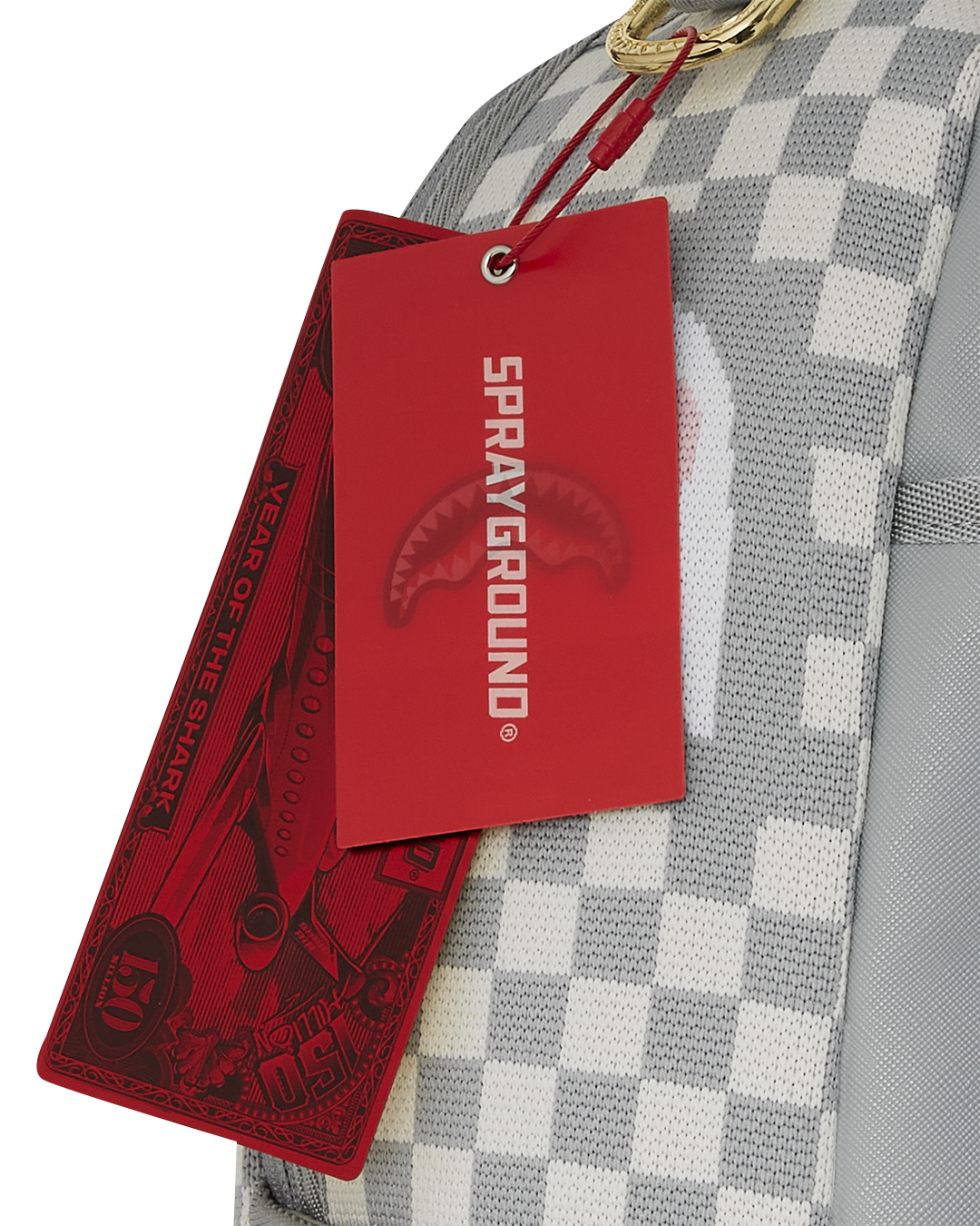 Image of Унисекс Раница SPRAYGROUND KNIT SHARKS IN PARIS IN CREAM DLX BACKPACK